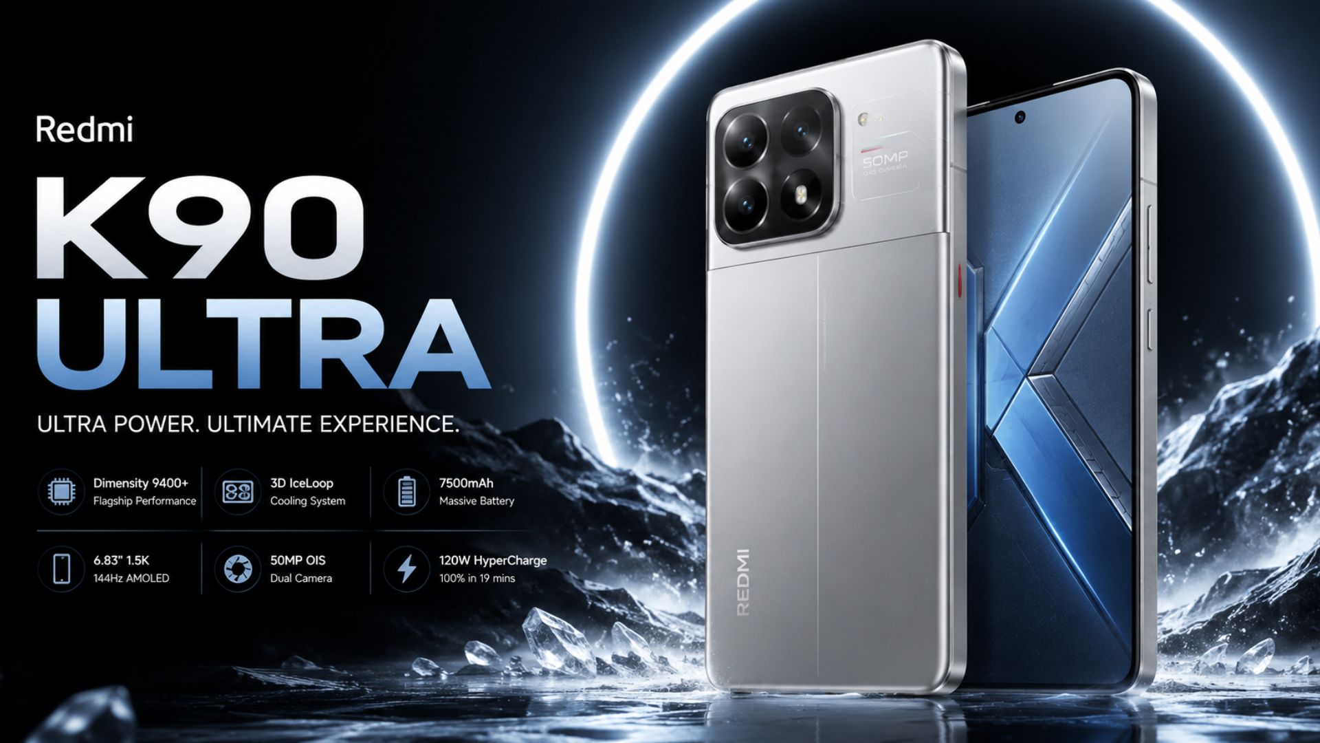 Redmi K90 Ultra Launch: A phone with Snapdragon 8 Elite, 8550mAh battery, and 165Hz display!