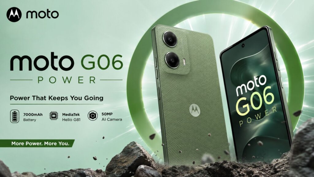 Moto G06 Power: An affordable phone with a 7000mAh battery